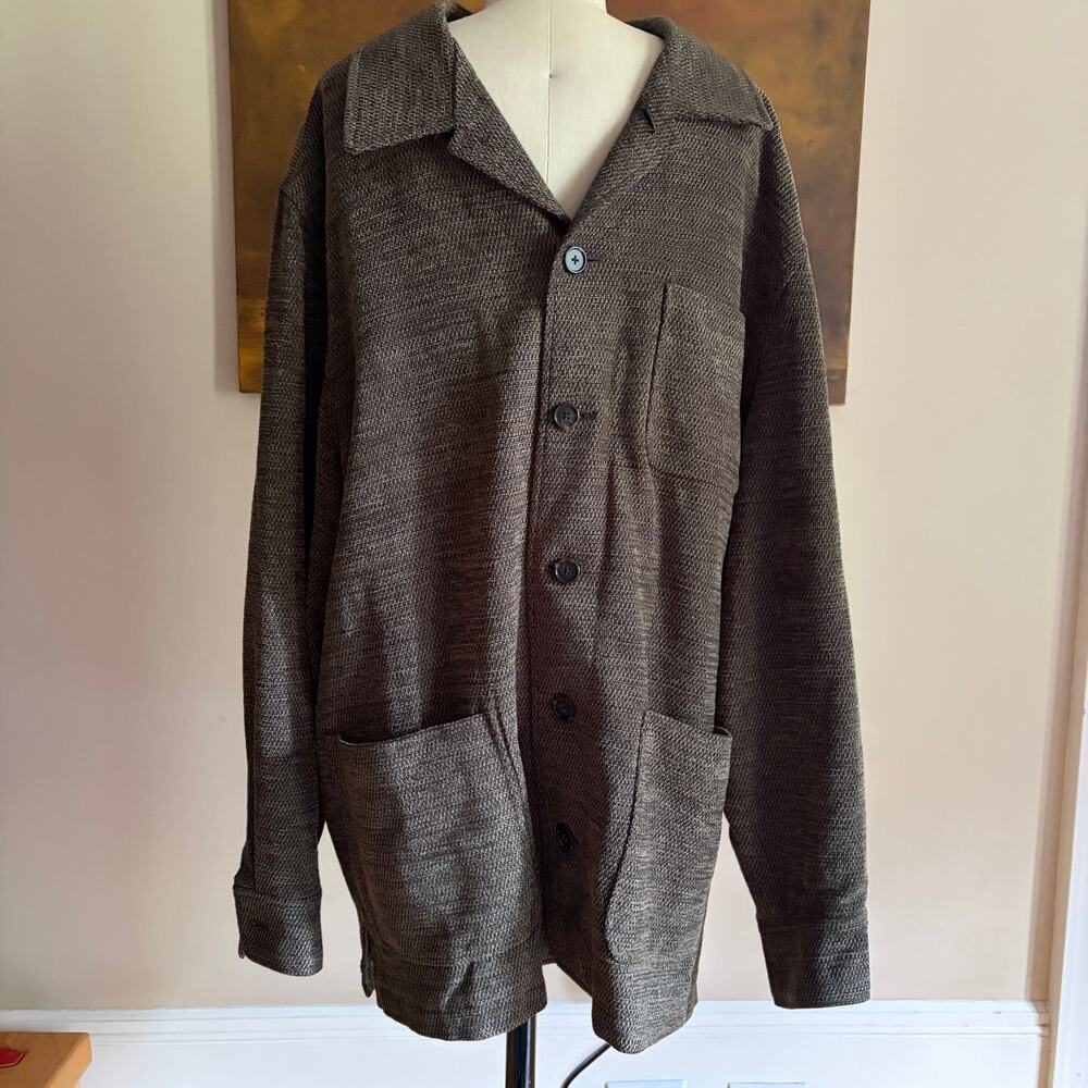 Milano Uomo vintage brown structured work jacket Size Large - Picture 2 of 8